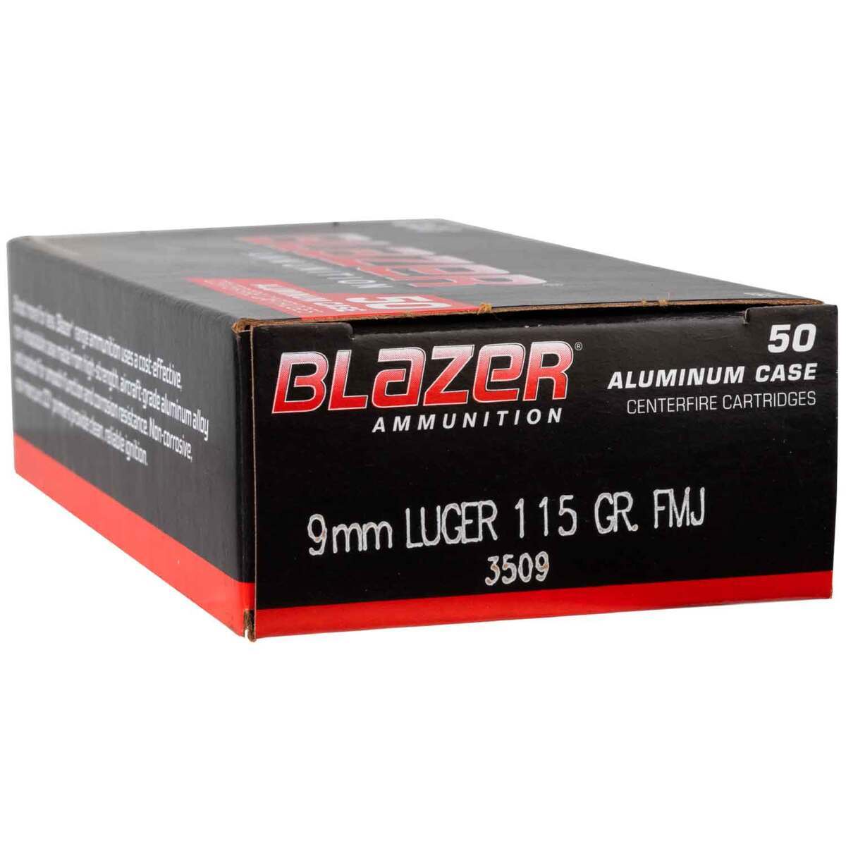 CCI Blazer 9mm Luger 115gr FMJ Handgun Ammo - 50 Rounds CCI Blazer 9mm Luger 115gr FMJ Handgun Ammo - 50 Rounds