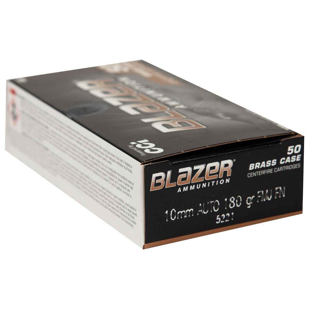 CCI Blazer Brass 10mm Auto 180gr FMJ Handgun Ammo - 50 Rounds CCI Blazer Brass 10mm Auto 180gr FMJ Handgun Ammo - 50 Rounds