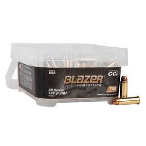 CCI Blazer Brass 38 Special 125gr FMJ Handgun Ammo - 150 Rounds