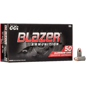 CCI Blazer 32 Auto (ACP) 71gr TMJ Centerfire Handgun Ammo - 50 Rounds