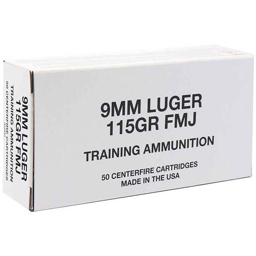 CCI Blazer Training 9mm Luger 115gr FMJ Centerfire Handgun Ammo Ammo - 50 Rounds 50 Rounds Ammo