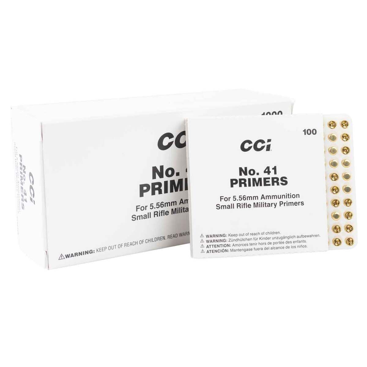 CCI No. 41 Rifle Primers - 100 Count - Small Rifle CCI No. 41 Rifle Primers - 100 Count - Small Rifle