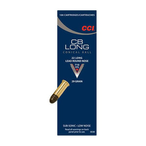 CCI Conical Ball 22 Long Rifle 29gr LRN Rimfire Ammo - 100 Rounds