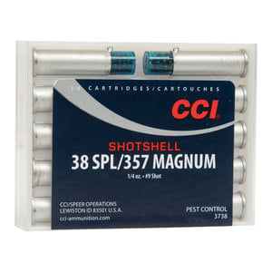 CCI Shotshell 38 Special 100gr #9 Shot Handgun Ammo - 10 Rounds