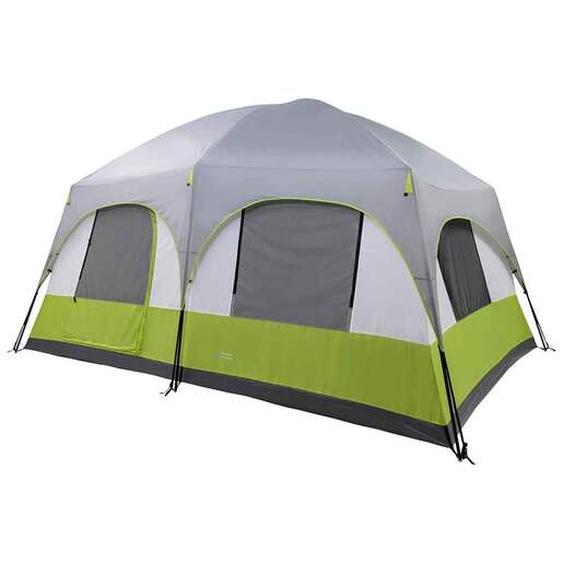 Cedar Ridge Ironwood Two Room 8 Person Camping Tent - Green 27.5in x 10.5in x 11in - Cedar Ridge