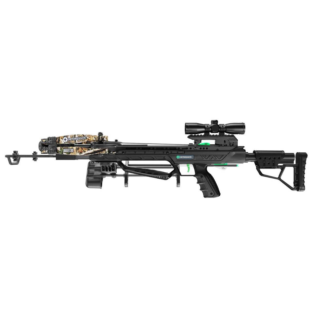CenterPoint 390 Dagger Camo Right Hand Crossbow - Package - Camo CenterPoint 390 Dagger Camo Right Hand Crossbow - Package - Camo