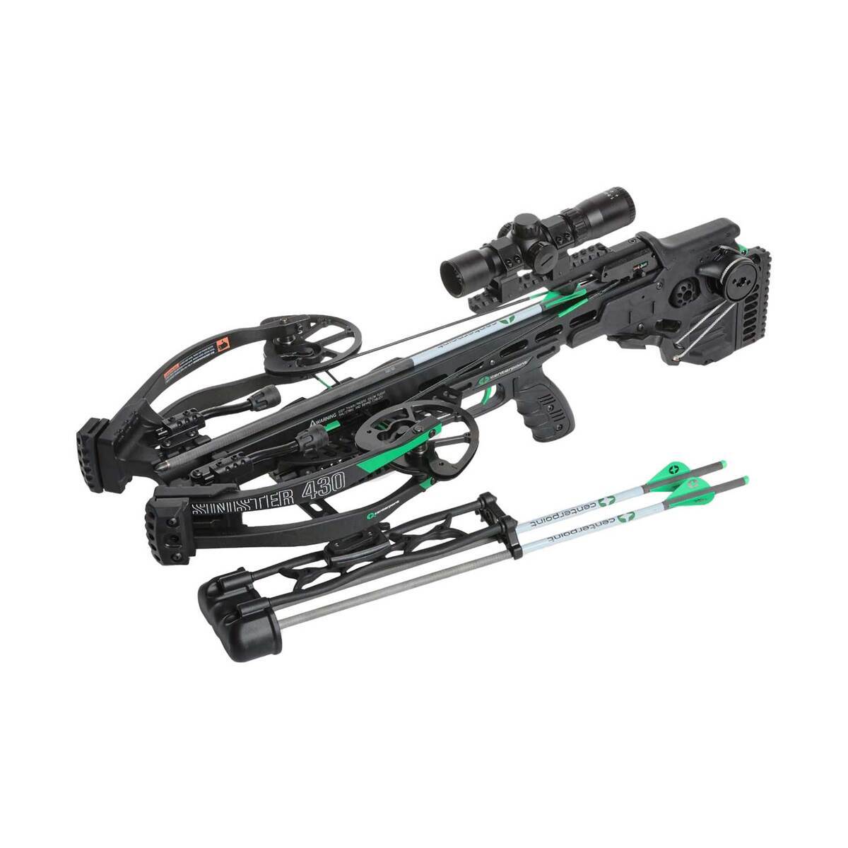 Centerpoint Archery Sinister 430 Black Crossbow - Package - Black Centerpoint Archery Sinister 430 Black Crossbow - Package - Black