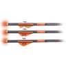 CenterPoint CP400 Select Nighted Nock Carbon Arrows - 3 Pack - Black/Orange/White