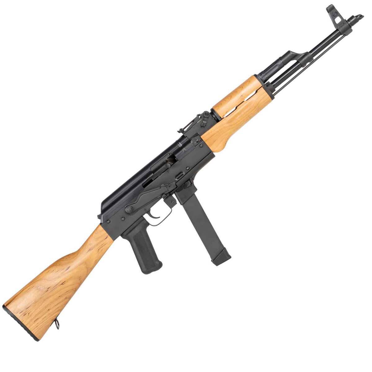 Century Arms WASR 9mm Luger 16.25in Hardwood Semi Automatic Modern Sporting Rifle - 33+1 Rounds - Tan Century Arms WASR 9mm Luger 16.25in Hardwood Semi Automatic Modern Sporting Rifle - 33+1 Rounds - Tan