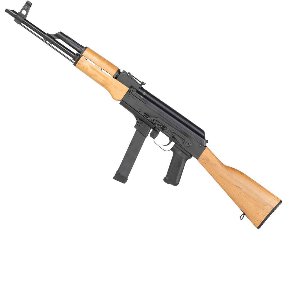 Century Arms WASR 9mm Luger 16.25in Hardwood Semi Automatic Modern Sporting Rifle - 33+1 Rounds - Tan Century Arms WASR 9mm Luger 16.25in Hardwood Semi Automatic Modern Sporting Rifle - 33+1 Rounds - Tan