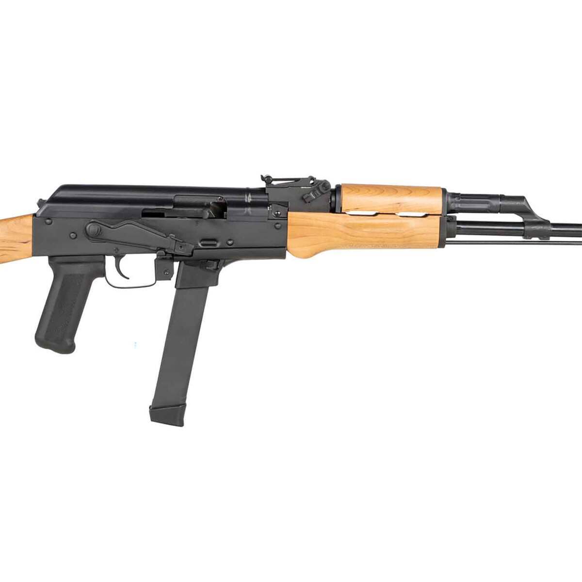 Century Arms WASR 9mm Luger 16.25in Hardwood Semi Automatic Modern Sporting Rifle - 33+1 Rounds - Tan Century Arms WASR 9mm Luger 16.25in Hardwood Semi Automatic Modern Sporting Rifle - 33+1 Rounds - Tan