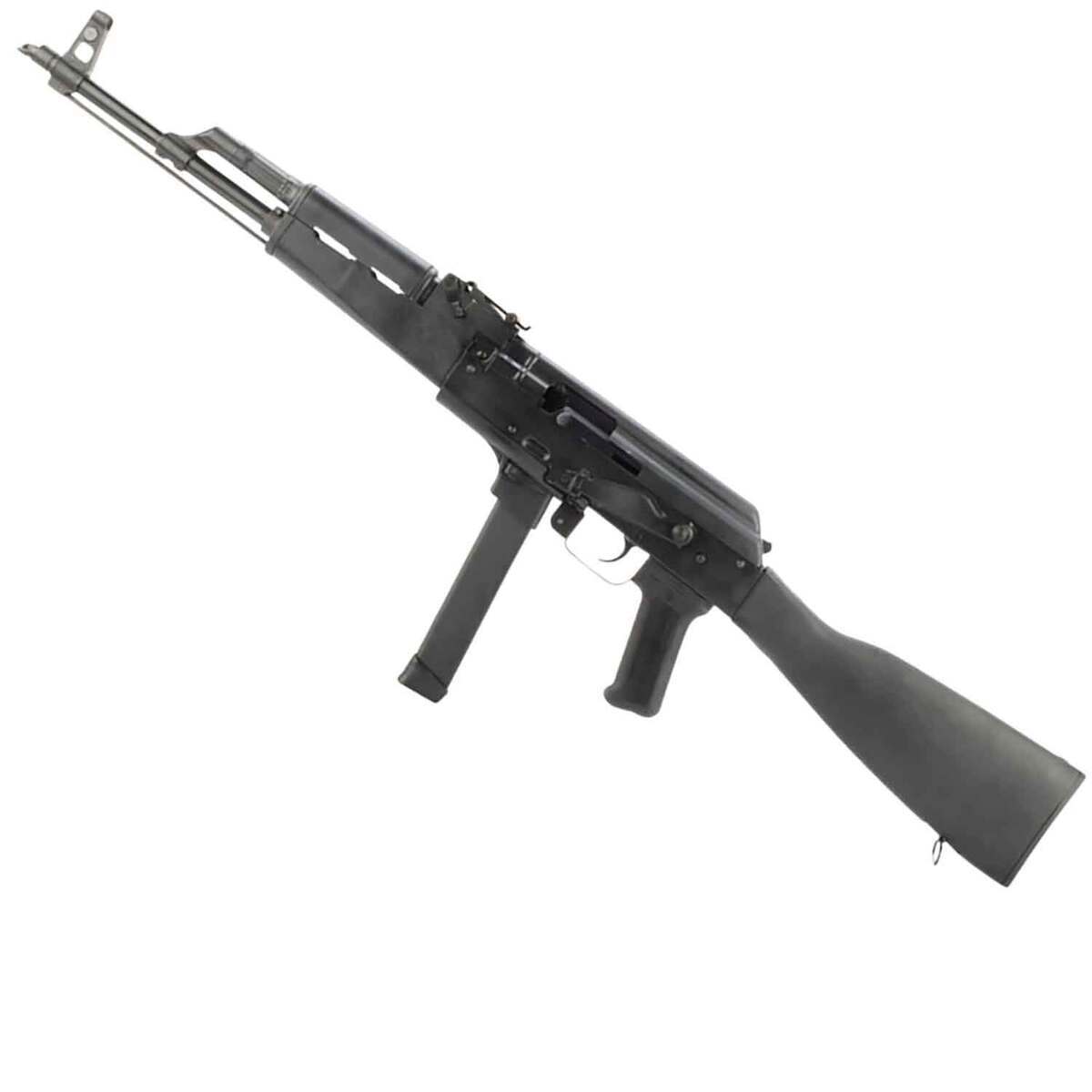 Century Arms WASR-M 9mm Luger 17.5in Black Semi Automatic Modern Sporting Rifle - 33+1 Rounds - Black Century Arms WASR-M 9mm Luger 17.5in Black Semi Automatic Modern Sporting Rifle - 33+1 Rounds - Black