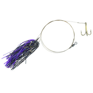 C&H King Buster Pro-Rig Rigged Trolling Lure - Black/Purple, 1/8oz, 2-1/2in