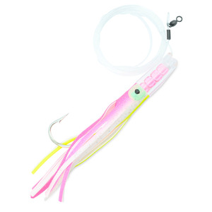 C&H Rattle Jet Saltwater Trolling Rig - Pink/White, 6-3/4in
