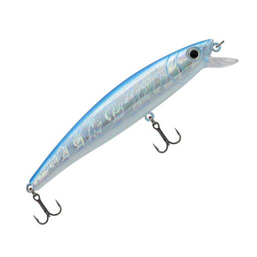 Challenger Lures Junior Minnow Hard Minnow Baits - Silver/Black Back - Challenger Lures