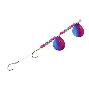Challenger Lures Three D Worm Tandem Colorado Blades Harness - Hot pants