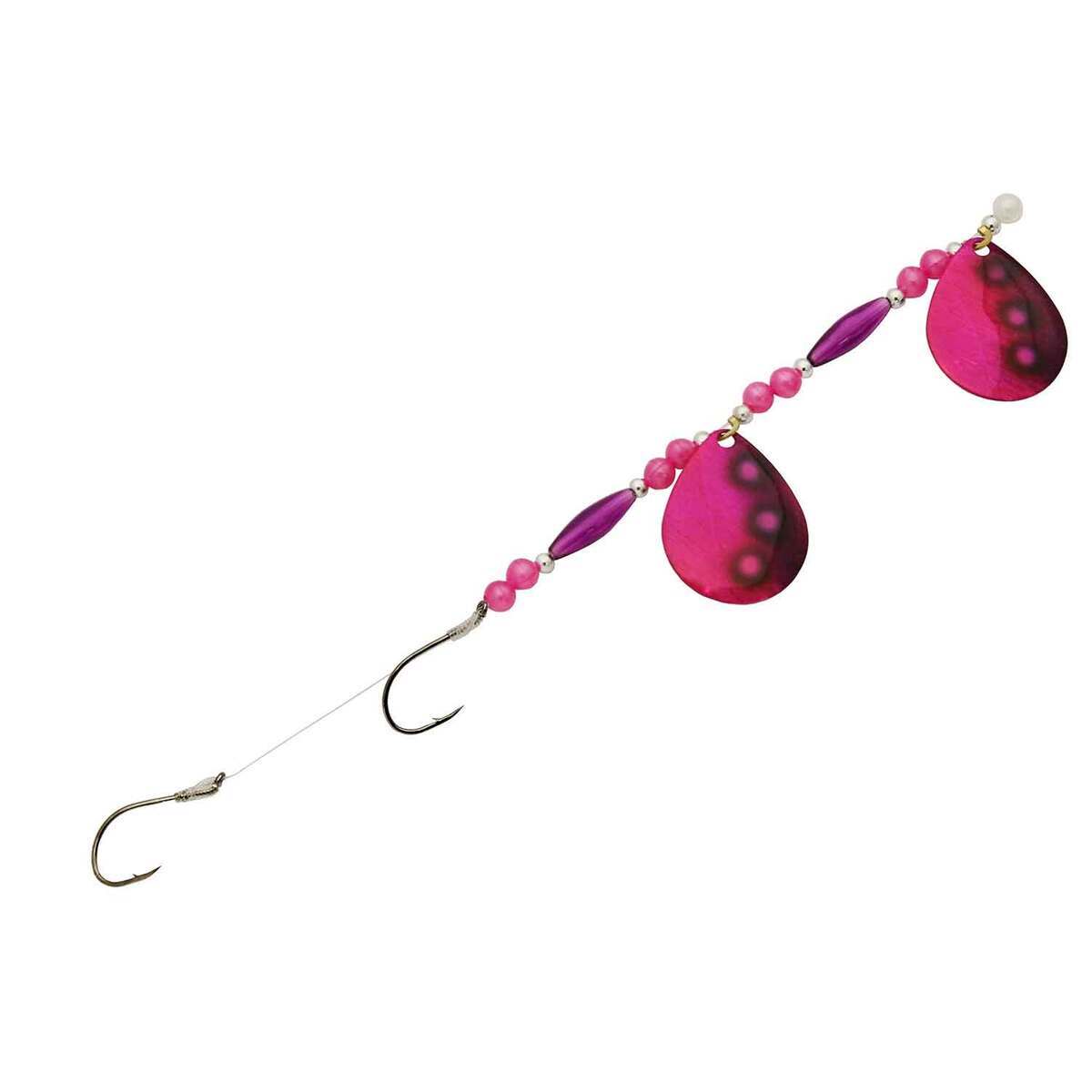 Challenger Lures Three D Worm Tandem Colorado Blades Harness - Nuclear Pink Purple Hologram - Nuclear Pink Purple Hologram Challenger Lures Three D Worm Tandem Colorado Blades Harness - Nuclear Pink Purple Hologram - Nuclear Pink Purple Hologram