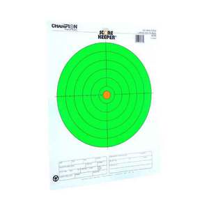 Champion Scorekeeper Large Green Bullseye Target - 12 Pack