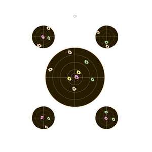 Champion VisiColor Sight-In Bullseye Target  - 10 Pack