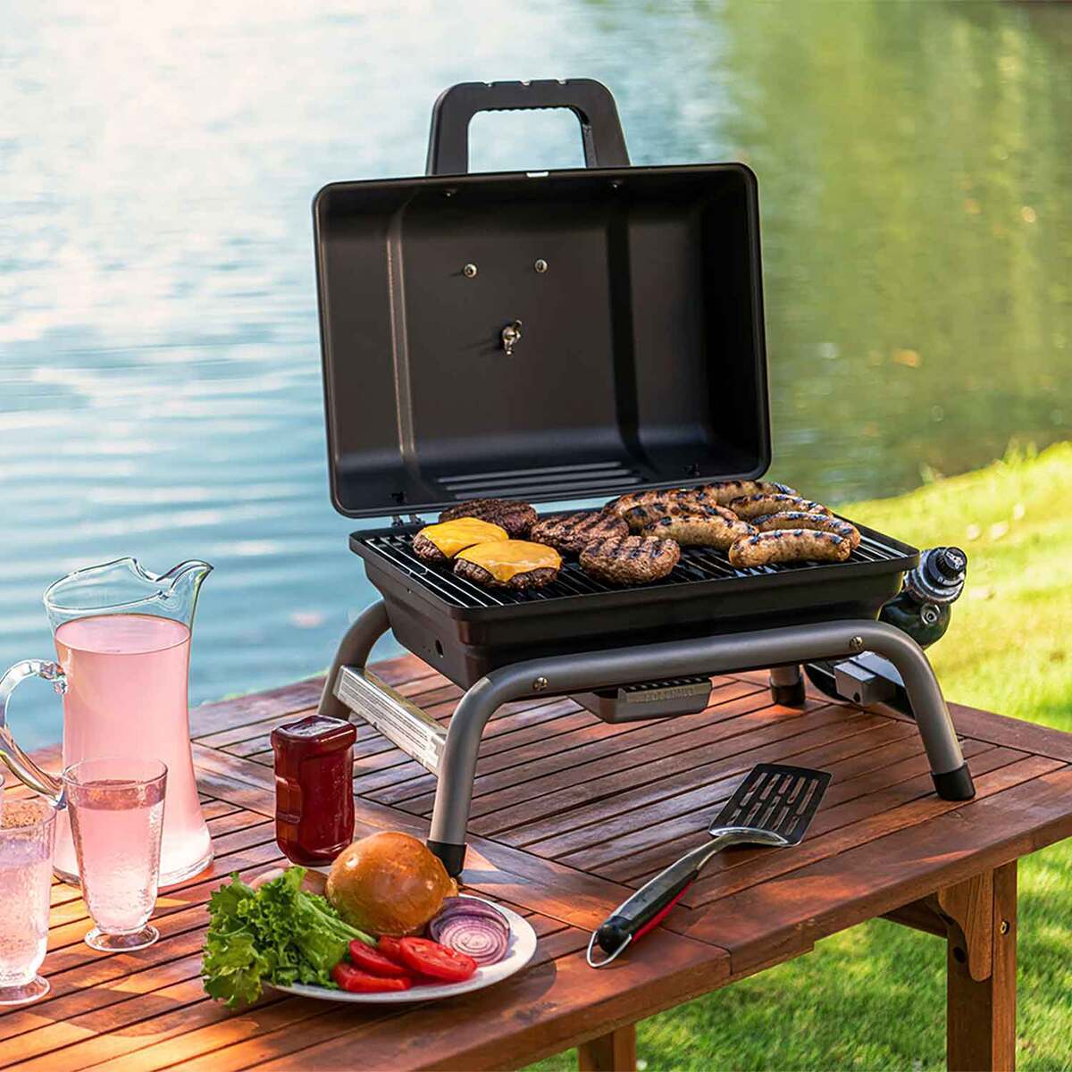 Char-Broil 1-Burner Portable Propane Gas Grill - Black - Black Char-Broil 1-Burner Portable Propane Gas Grill - Black - Black