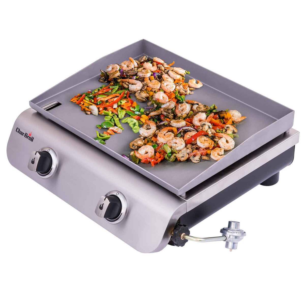 Char-Broil 2-Burner Tabletop Gas Griddle - Silver - Silver Char-Broil 2-Burner Tabletop Gas Griddle - Silver - Silver