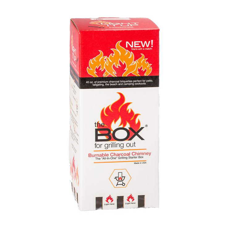 Charcoal Box USA Burnable Charcoal Chimney - Black 40oz Charcoal Box USA Burnable Charcoal Chimney - Black 40oz