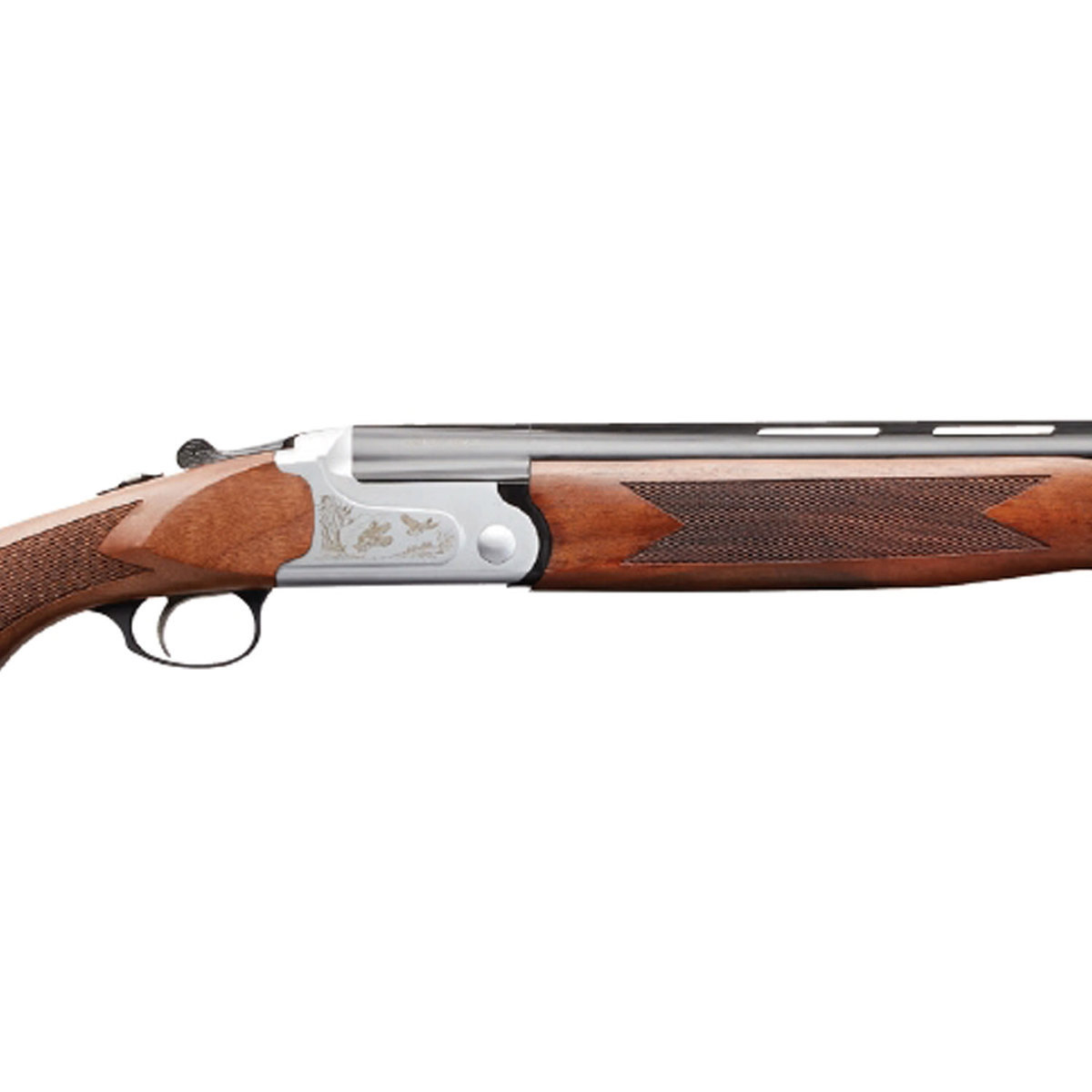 Charles Daly 202 Black Chrome/Silver 20ga 3in Over Under Shotgun - 26in - Oiled Walnut Charles Daly 202 Black Chrome/Silver 20ga 3in Over Under Shotgun - 26in - Oiled Walnut
