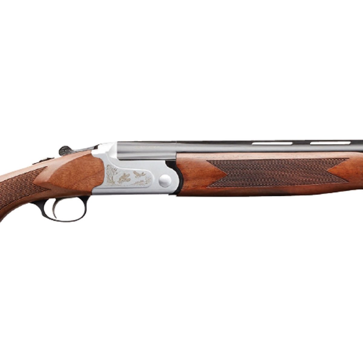 Charles Daly 202 410 Gauge 3in Black Chrome/Silver Over Under Shotgun - 26in - Oiled Walnut Charles Daly 202 410 Gauge 3in Black Chrome/Silver Over Under Shotgun - 26in - Oiled Walnut