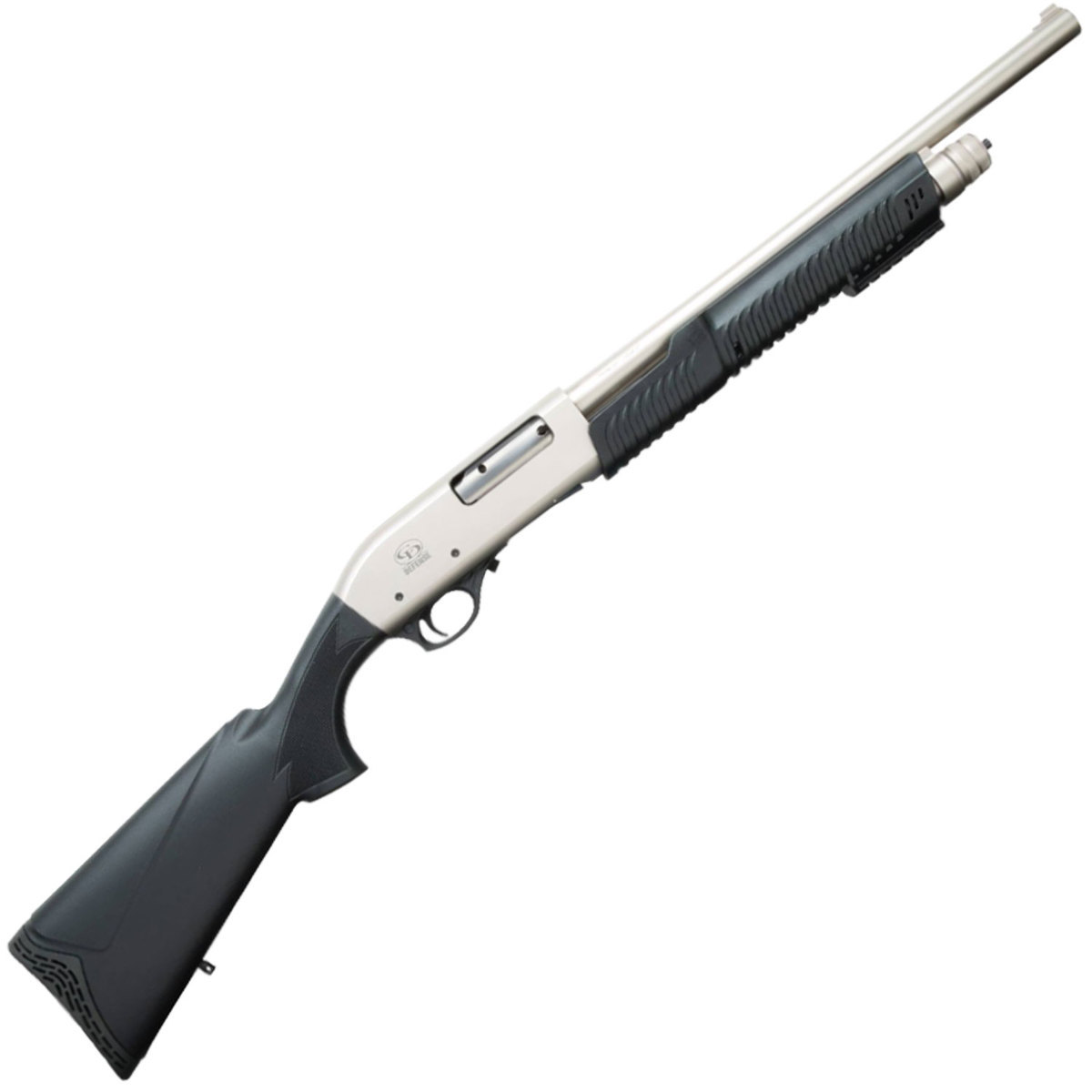 Charles Daly 301 Tactical Black/Nickel 12 Gauge 3in Pump Action Shotgun - 18.5in - Black Charles Daly 301 Tactical Black/Nickel 12 Gauge 3in Pump Action Shotgun - 18.5in - Black