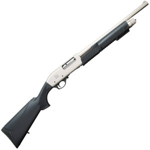 Charles Daly 301 Tactical Black/Nickel 12 Gauge 3in Pump Action Shotgun - 18.5in