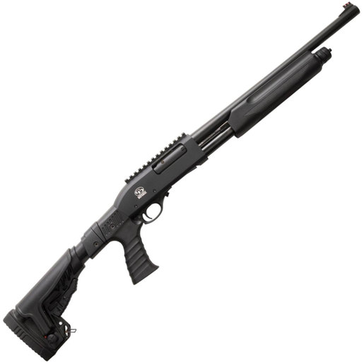 Charles Daly 301 Tactical Side Folding Black 12 Gauge 3in Pump Action Shotgun - 18.5in - Black image