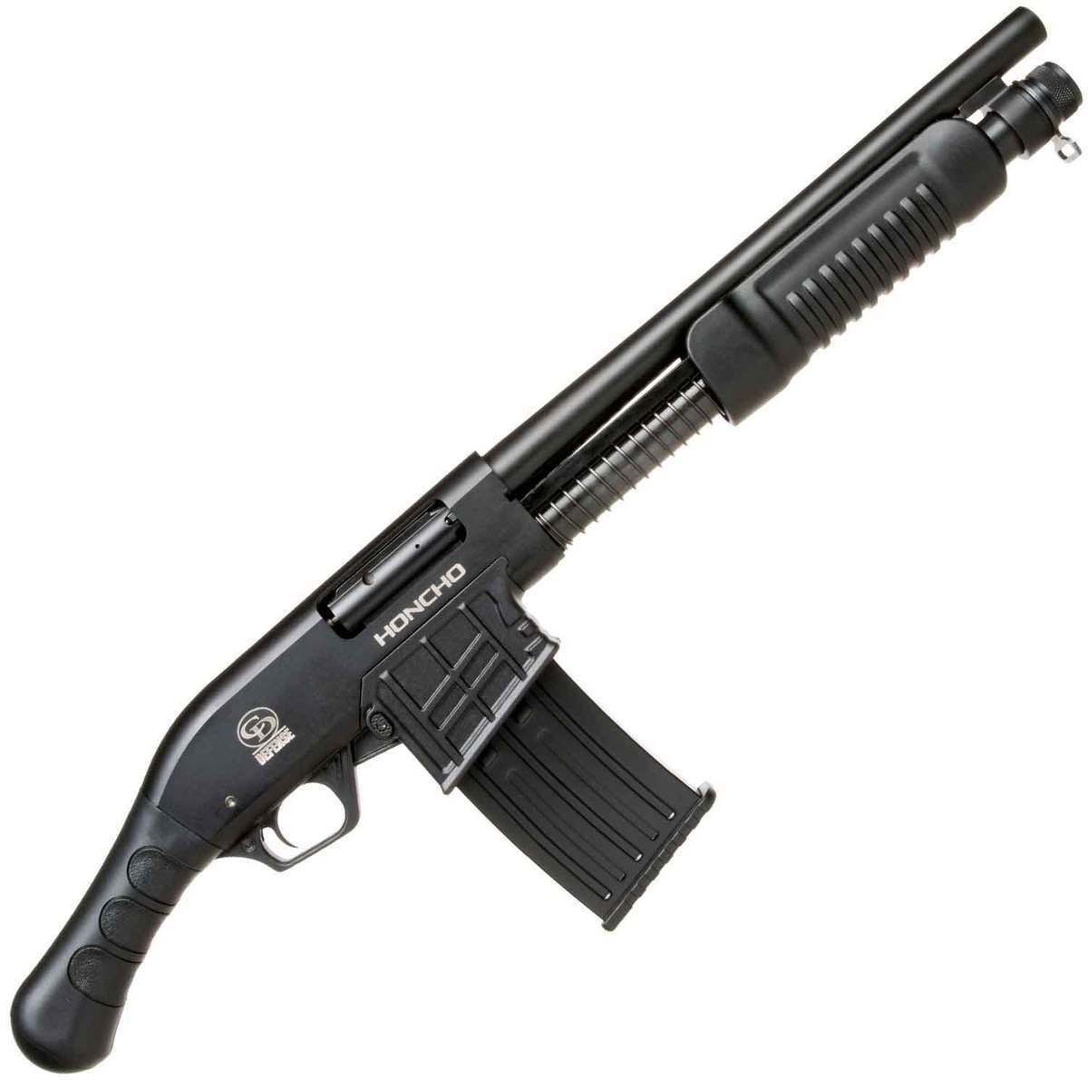 Charles Daly Honcho Tactical Pump-Action Mag-Fed With Spring Assist Bird's Head Grip 12 Gauge 3in Pump Action Firearm - 14in - Black Charles Daly Honcho Tactical Pump-Action Mag-Fed With Spring Assist Bird's Head Grip 12 Gauge 3in Pump Action Firearm - 14in - Black