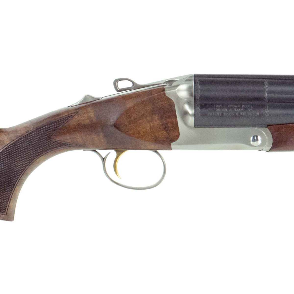 Charles Daly Triple Crown Silver/Walnut 20ga 3in Over/Under Shotgun - 26in - Black/Silver Charles Daly Triple Crown Silver/Walnut 20ga 3in Over/Under Shotgun - 26in - Black/Silver