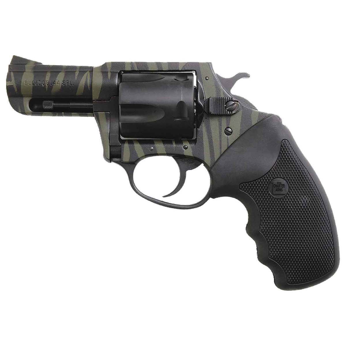 Charter Arms Bulldog 44 Special 2.5in Black/Green Revolver - 5 Rounds Charter Arms Bulldog 44 Special 2.5in Black/Green Revolver - 5 Rounds