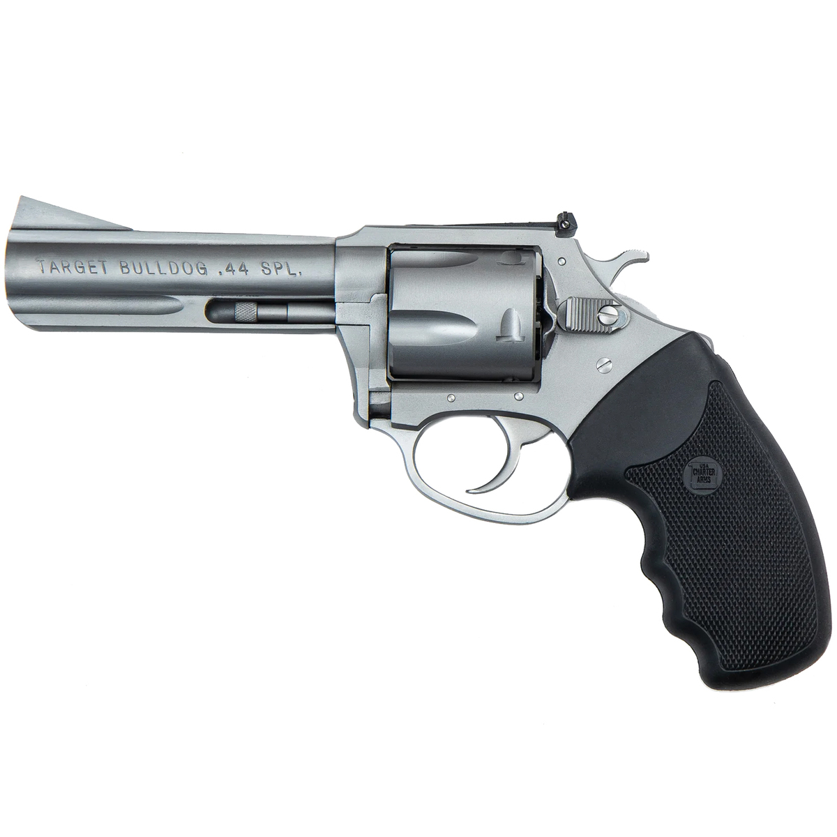 Charter Arms Target Bulldog 44 Special 4.2in Stainless Revolver - 5 Rounds Charter Arms Target Bulldog 44 Special 4.2in Stainless Revolver - 5 Rounds