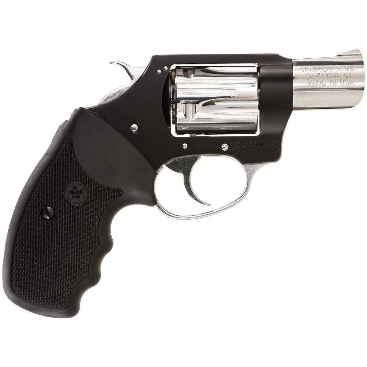 Charter Arms Undercover Lite 38 Special 2in Black/Polished Stainless Revolver - 5 Rounds Charter Arms Undercover Lite 38 Special 2in Black/Polished Stainless Revolver - 5 Rounds