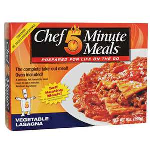 Chef 5 Minute Meals Vegetable Lasagna
