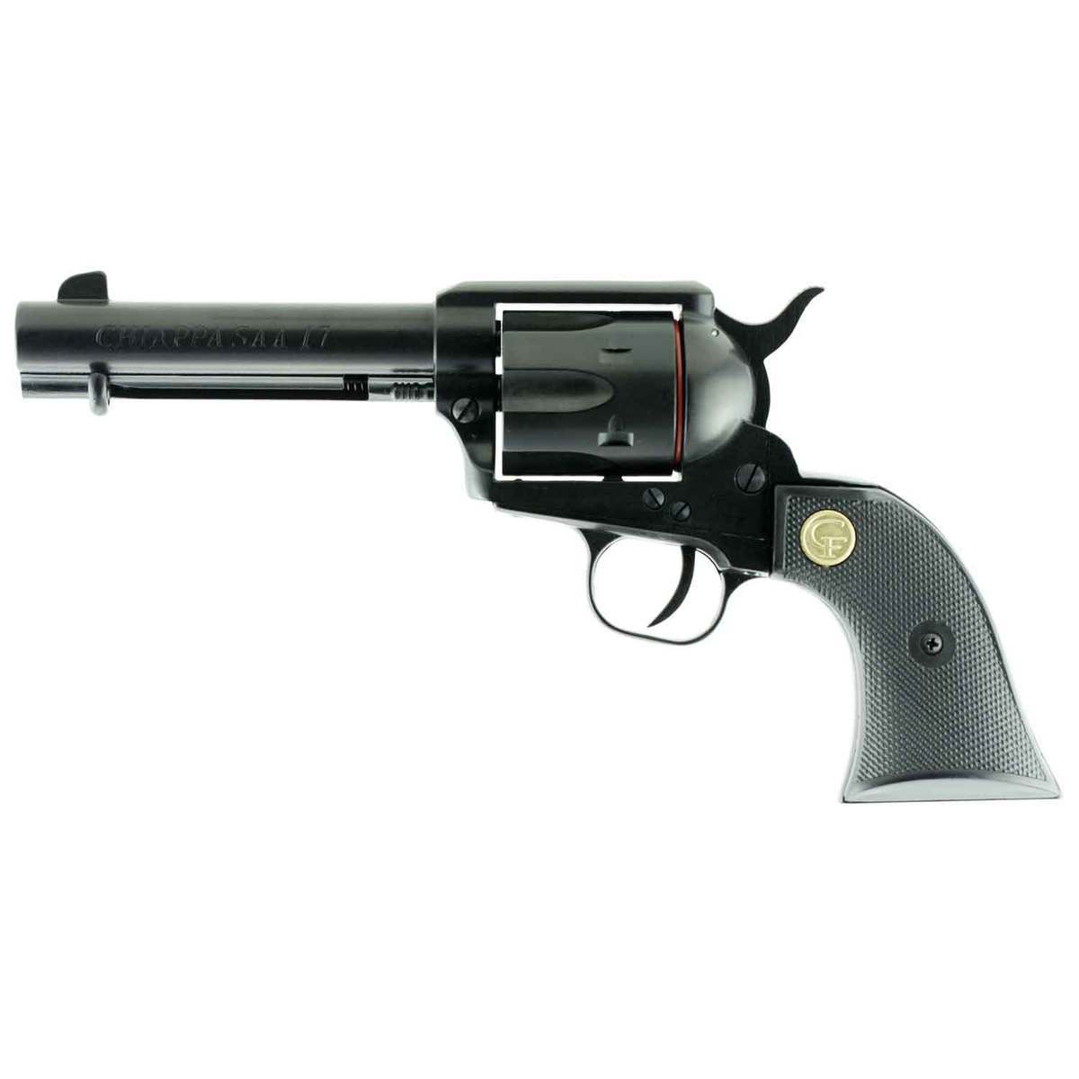 Chiappa 1873 17 HMR 4.75in Blued Revolver - 6 Rounds Chiappa 1873 17 HMR 4.75in Blued Revolver - 6 Rounds