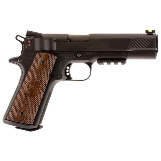 Chiappa 1911 22 Long Rifle 5in Blued with Green Fiber Optic Sight Pistol - 10+1 Rounds - Black image