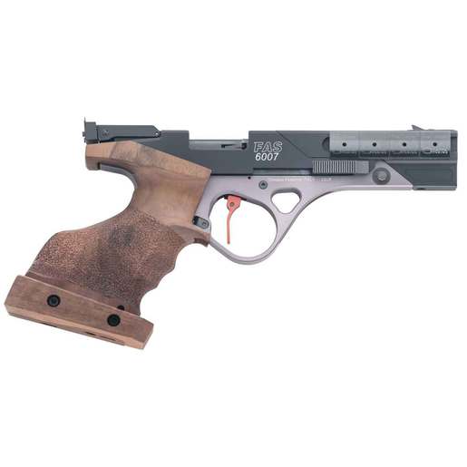 Chiappa FAS 6007 22 Long Rifle 5.63in Black/Anodized Grey/Wood Pistol - 5+1 Rounds - Brown - Chiappa