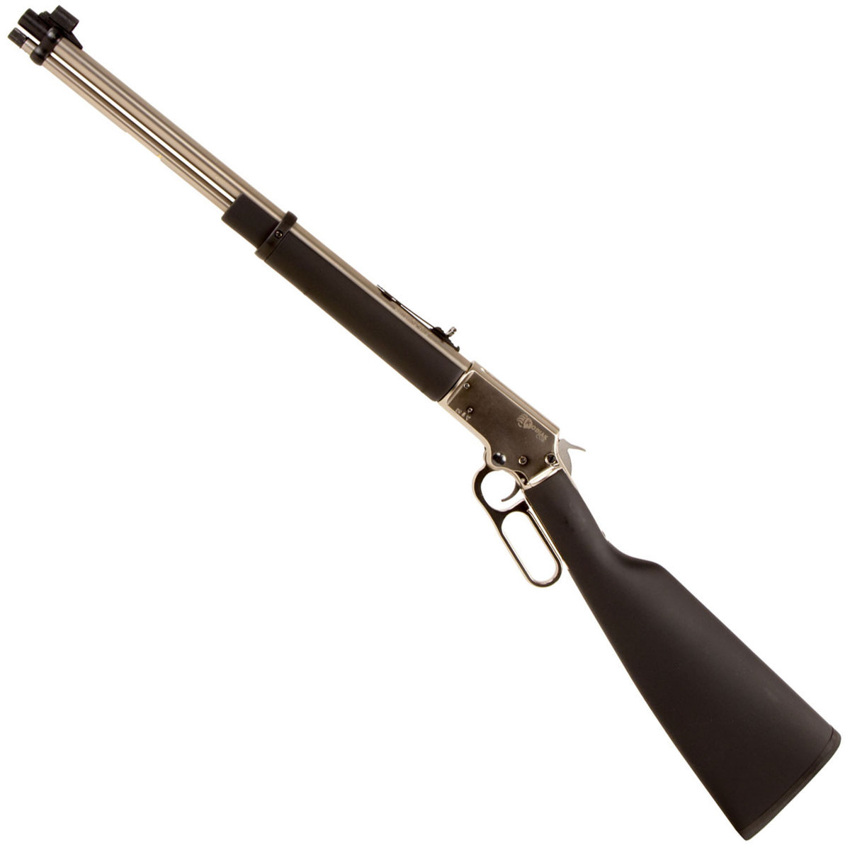 Chiappa LA332 Kodiak Cub Take Down Chrome/Black Lever Action Rifle - 22 Long Rifle - Black/Chrome Chiappa LA332 Kodiak Cub Take Down Chrome/Black Lever Action Rifle - 22 Long Rifle - Black/Chrome