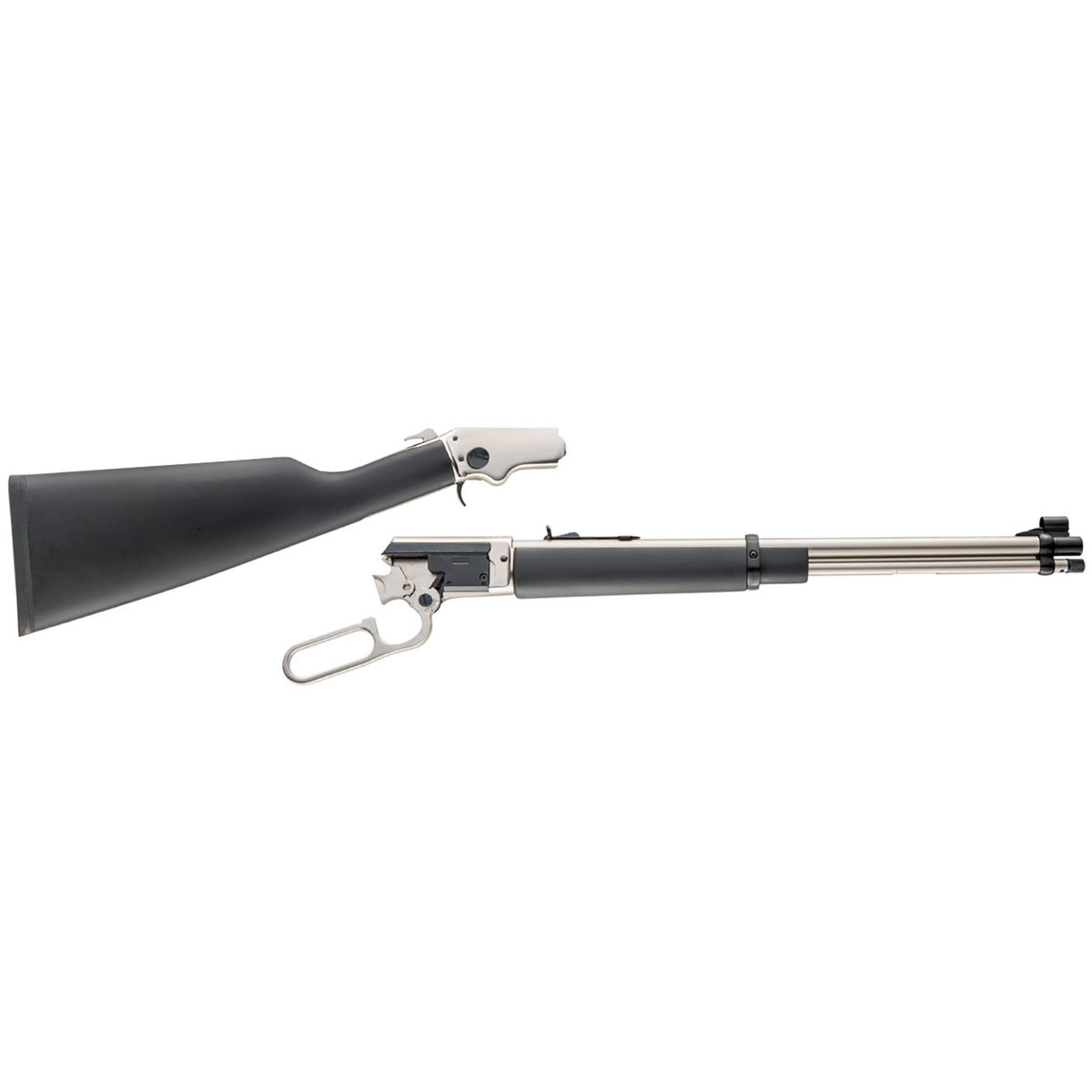 Chiappa LA332 Kodiak Cub Take Down Chrome/Black Lever Action Rifle - 22 Long Rifle - Black/Chrome Chiappa LA332 Kodiak Cub Take Down Chrome/Black Lever Action Rifle - 22 Long Rifle - Black/Chrome