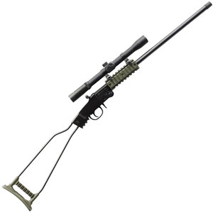 Chiappa Little Badger With Scope OD Green/Black Break Action Rifle - 22 Long Rifle