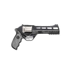 Chiappa Rhino 60DS 9mm Luger 6in Black/Gray Laminate/Nickel Cylinder Revolver - 6 Rounds - CA Compliant