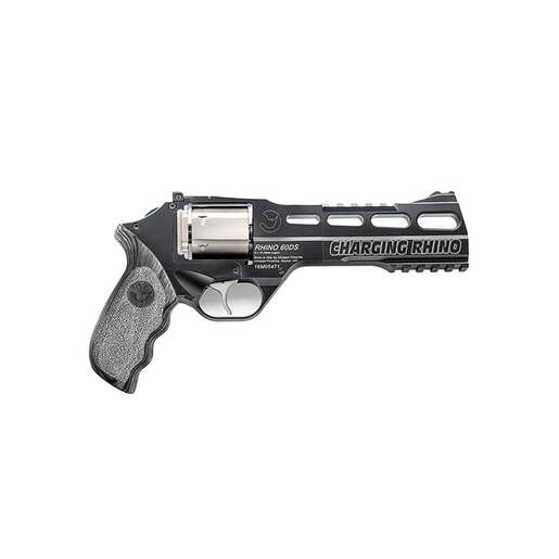 Chiappa Rhino 60DS 9mm Luger 6in Black/Gray Laminate/Nickel Cylinder Revolver - 6 Rounds - CA Compliant - Chiappa