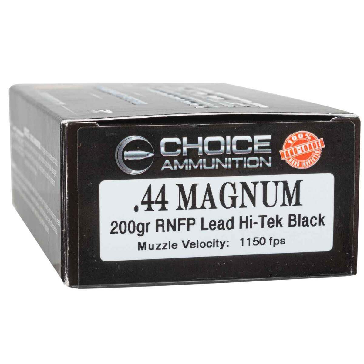 Choice Ammunition Uncompromised Precision 44 Magnum 200gr Handgun Ammo - 50 Rounds Choice Ammunition Uncompromised Precision 44 Magnum 200gr Handgun Ammo - 50 Rounds