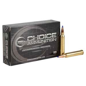 Choice Ammunition 300 Winchester Magnum 168gr Barnes TTSX Rifle Ammo - 20 Rounds Choice Ammunition 300 Winchester Magnum 168gr Barnes TTSX Rifle Ammo - 20 Rounds