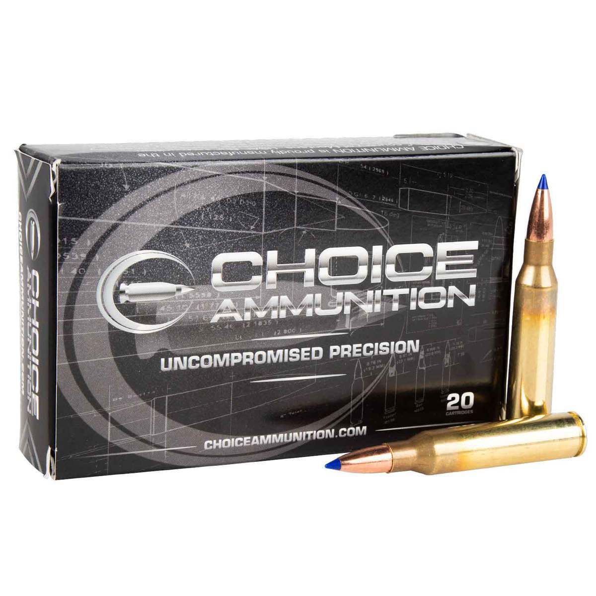 Choice Ammunition 338 Lapua Magnum 225gr TTSX Rifle Ammo - 20 Rounds Choice Ammunition 338 Lapua Magnum 225gr TTSX Rifle Ammo - 20 Rounds