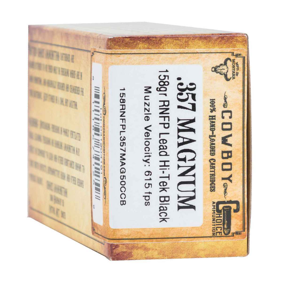 Choice Ammunition Cowboy Action 357 Magnum 158gr RNFP Handgun Ammo - 50 Rounds Choice Ammunition Cowboy Action 357 Magnum 158gr RNFP Handgun Ammo - 50 Rounds