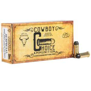 Choice Ammunition Cowboy Action 44 Special 200gr RNFP Handgun Ammo - 50 Rounds Choice Ammunition Cowboy Action 44 Special 200gr RNFP Handgun Ammo - 50 Rounds